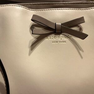 Kate Spade Cream Shoulder Bag with Bow Detail